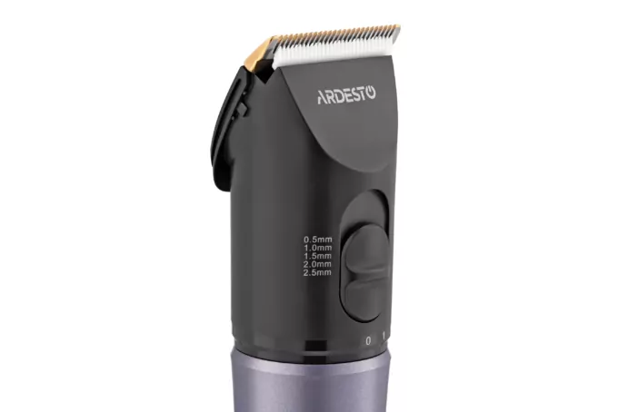 Машинка для стрижки  Ardesto HC-Y40-DBS, мережа+акум., насадок-4, титан. напил + кераміка, чорний