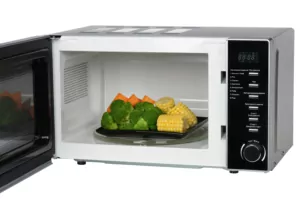 Microwave oven ARDESTO, 20L, electronic control, 700W, display, handle opening, silver