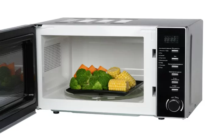 Microwave oven ARDESTO, 20L, electronic control, 700W, display, handle opening, silver