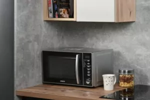 Microwave oven ARDESTO, 20L, electronic control, 700W, display, handle opening, silver