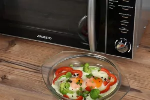 Microwave oven ARDESTO, 20L, electronic control, 700W, display, handle opening, silver
