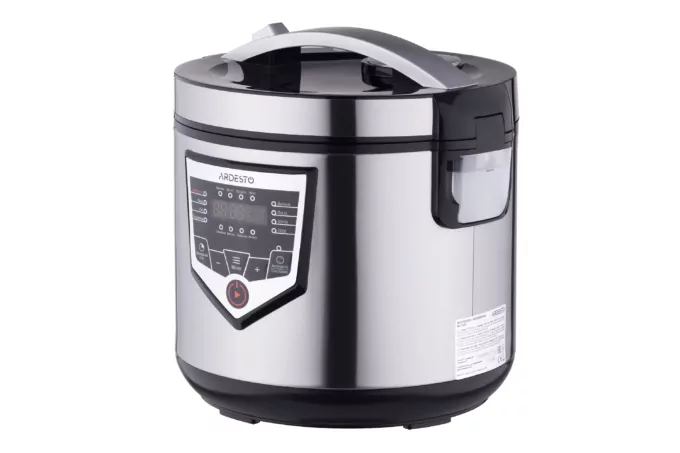 Ardesto multicooker, 860W, bowl-4l, electronic control, recipes book, plastic, silver