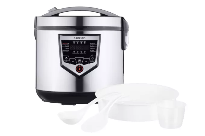 Ardesto multicooker, 860W, bowl-4l, electronic control, recipes book, plastic, silver