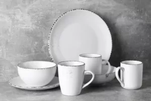 Чашка Ardesto Lucca Winter white, 360мл, кераміка, білий