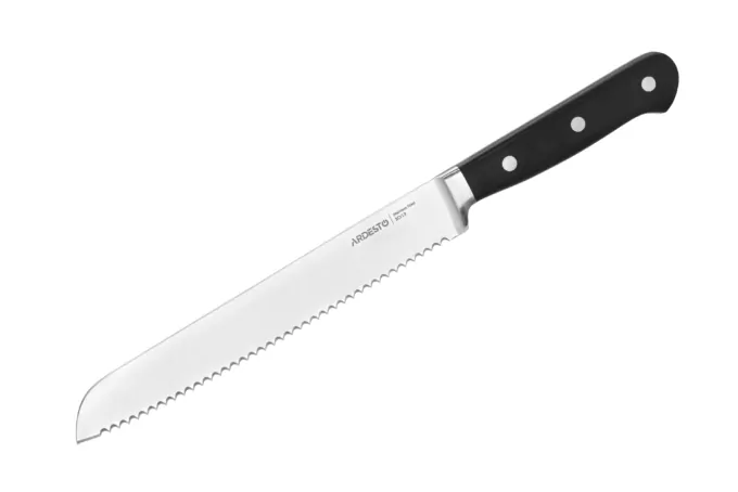 Bread Knife ARDESTO Black Mars, 20.3cm, stainless steel, wood, black