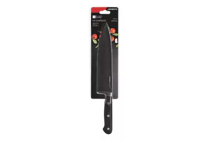 Chef knife ARDESTO Black Mars, 20.3cm, stainless steel, wood, black