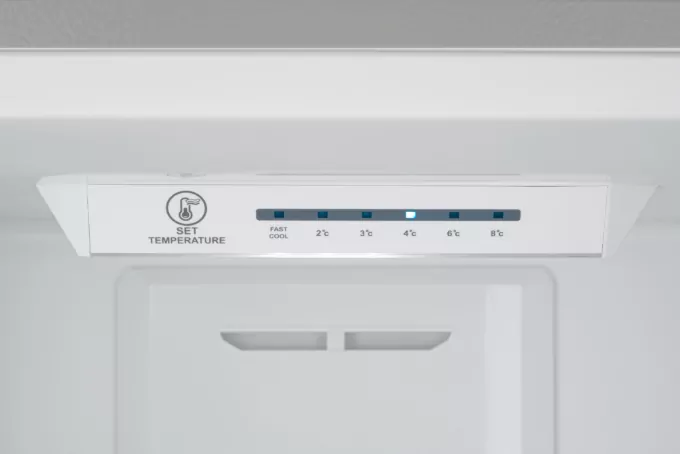 Ref ARDESTO with bottom freezer, 188×59.5×63, ref-224L, freez.-78L, 2doors, A+, NF, fresh zone, silvery