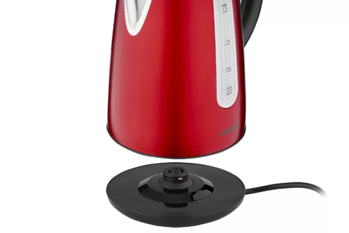 Ardesto electric kettle EKL-F300R, 1.7L, metal, Strix, red