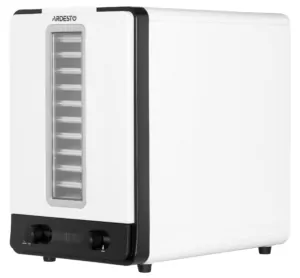 Сушарка для продуктів Ardesto 550Вт, піддонів – 10+1×3см, макс – 70°С, сітка для ягід, пластик, білий