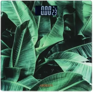 Ardesto scales for floor Leaves.150kg, AAAx2 included, glass, multi-colored