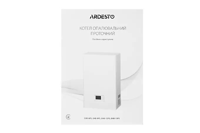 Котел електро Ardesto 12кВт 380V одноконтурний з насосом програмований