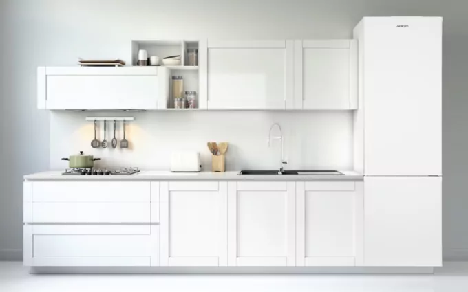 Refrigerator ARDESTO bottom freezer, 177×54.7×56.8, ref-198L, freez.-62L, 2doors, A+, ST, white