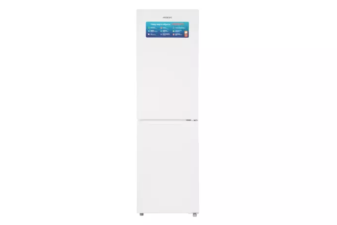 Ref ARDESTO with bottom freezer, 180×54.5×63, ref-172L, freez.-87L, 2doors, A+, NF, fresh zone, white