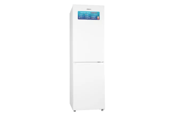 Ref ARDESTO with bottom freezer, 180×54.5×63, ref-172L, freez.-87L, 2doors, A+, NF, fresh zone, white