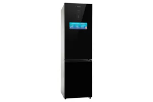 Ref ARDESTO with bottom freezer, 201.8×59.5×66, ref-256L, freez.-104L, 2doors, A+, NF, inv., display ext, fresh zone, black