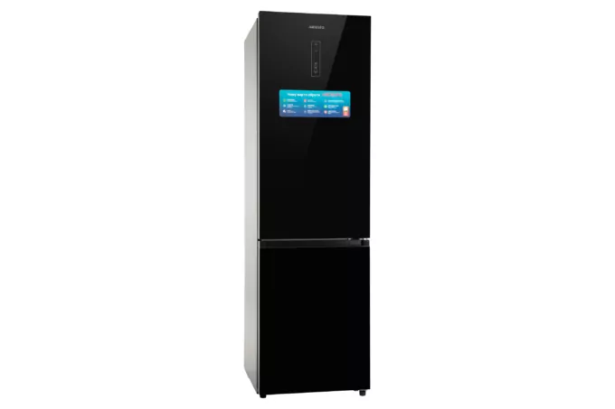 Ref ARDESTO with bottom freezer, 201.8×59.5×66, ref-256L, freez.-104L, 2doors, A+, NF, inv., display ext, fresh zone, black