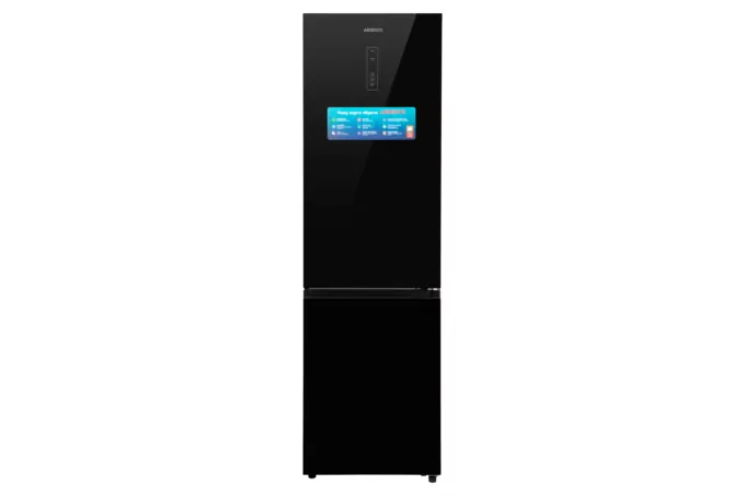 Ref ARDESTO with bottom freezer, 201.8×59.5×66, ref-256L, freez.-104L, 2doors, A+, NF, inv., display ext, fresh zone, black