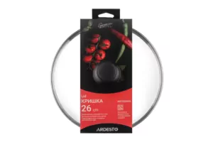 Ardesto Lid Gemini Gourmet, 26 cm, heat-resistant glass, stainless steel, bakelite