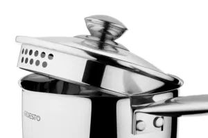 Ковш со стеклянной крышкой и сливом Ardesto Gemini Lecco, 1.8л, нержавеющая сталь