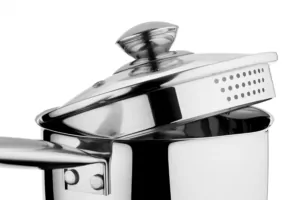 Ковш со стеклянной крышкой и сливом Ardesto Gemini Lecco, 1.8л, нержавеющая сталь