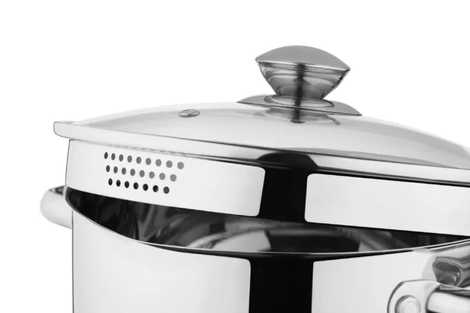 Кастрюля со стеклянной крышкой и сливом Ardesto Gemini Lecco, 4.7л, нержавеющая сталь