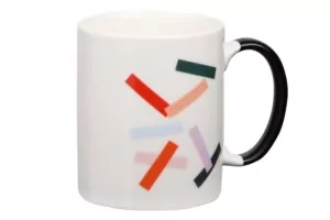 Чашка Ardesto Dashes, 340мл, фарфор, многоцветный