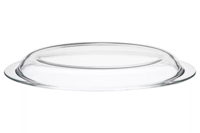 Форма для запікання з кришкою ARDESTO Black Mars, 33х19.8х13.2см, боросилікатне скло, овальна, прозорий