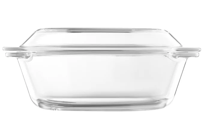 Форма для запекания с крышкой Ardesto Black Mars, 20.6х20.6х9.9см, боросиликатное стекло, круглая, прозрачный