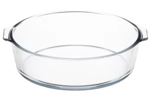 Форма для запікання Ardesto Black Mars, 23х20х6см, боросилікатне скло, кругла, прозорий