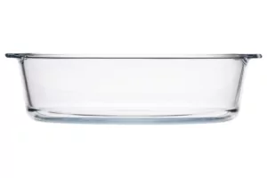 Форма для запікання Ardesto Black Mars, 23х20х6см, боросилікатне скло, кругла, прозорий