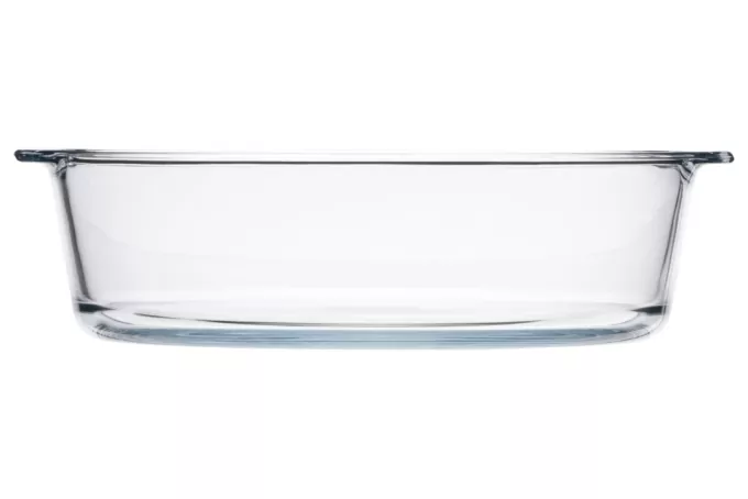 Форма для запікання Ardesto Black Mars, 23х20х6см, боросилікатне скло, кругла, прозорий