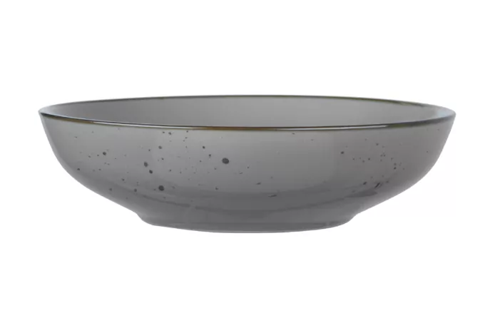 Тарілка супова Ardesto Bagheria Grey, 20см, кераміка, сірий