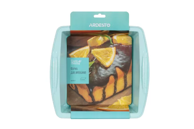 Ardesto Baking pan Tasty baking, 26х25х6cm, silicone, rectangular, blue