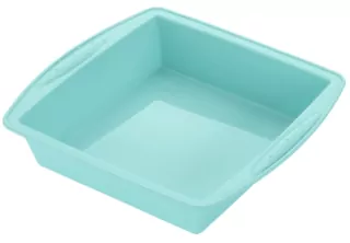 Форма для випікання Ardesto Tasty baking, 26х25х6см, силікон, прямокутна, блакитний