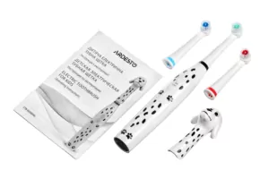 Ardesto toothbrush electric ETB-003DOG, for kids, 8.8th. fluct/min, nozzle-3, IPX6, white