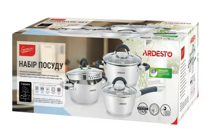 Набор посуды ARDESTO Gemini Livorno AR1906SG