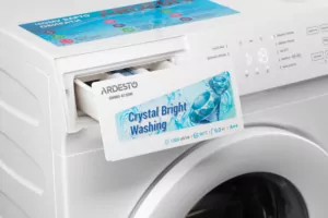 Пральна машина ARDESTO фронтальна Crystal Bright, 6кг, 1200, А++, 42см, дисплей, сенсор.управл., дозавантаж., білий
