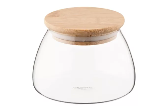 Jar ARDESTO Fresh Classic 500 ml, glass, bamboo AR1350BC