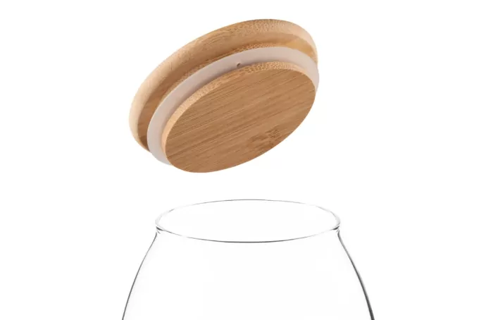 Jar ARDESTO Fresh Classic 500 ml, glass, bamboo AR1350BC