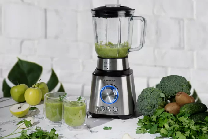 ARDESTO Блендер стаціонарний SBG-1510B, 1000Вт, чаша-1500мл, сріблясто-чорний