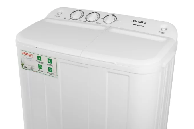 ARDESTO Пральна машина напівавтомат WMH-W60CPM, 6кг, 1350, 41см, Білий