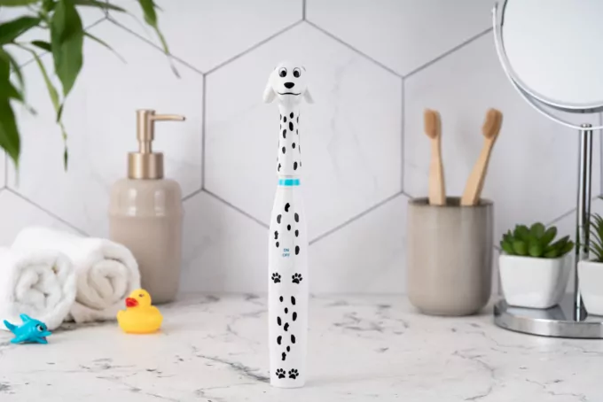 Ardesto toothbrush electric ETB-003DOG, for kids, 8.8th. fluct/min, nozzle-3, IPX6, white