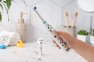 Ardesto toothbrush electric ETB-003DOG, for kids, 8.8th. fluct/min, nozzle-3, IPX6, white