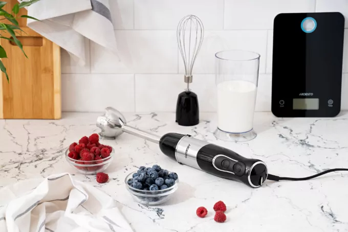 Блендер заглибний ARDESTO 800Вт, 2в1, чаша-600мл, чорний