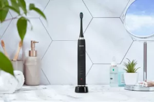 Щетка зубная электр. Ardesto ETB-211B, 40т. колеб/мин, насадок-5, футляр, IPX7, черный