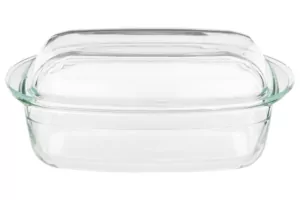Ardesto Baking pan with lid  Black Mars, 32.5х19.6х13.4cm, borosilicate glass, rectangular, transparent