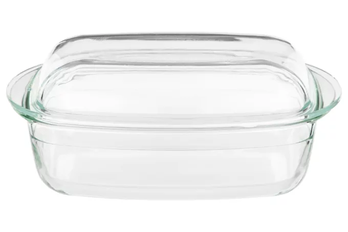 Ardesto Baking pan with lid  Black Mars, 32.5х19.6х13.4cm, borosilicate glass, rectangular, transparent