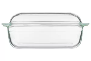 Ardesto Baking pan with lid  Black Mars, 32.5х19.6х13.4cm, borosilicate glass, rectangular, transparent