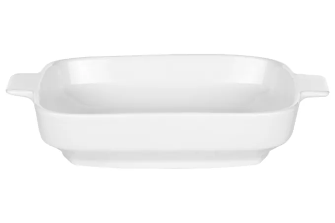 Ardesto Baking pan Gemini, 23х18.5х4.5cm, porcelain, square, white