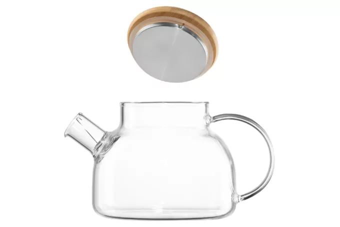 ARDESTO Teapot Midori, 800 ml, borosilicate glass, bamboo AR3008GB
